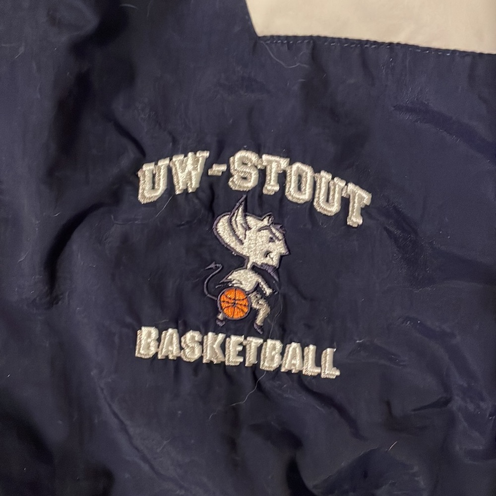 Vintage Uw-Stout Champions Basketball Wind Breaker Jacket Size: Xxl View 2